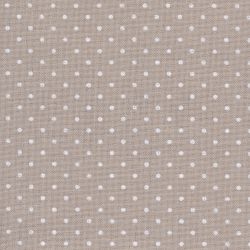 3984/7309 Канва в упаковке Murano 32ct, 48х68 см, цвет бежевый в белый горох