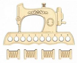 ОР-037 Органайзер Щепка ШВЕЙНАЯ МАШИНКА + 4 бобины