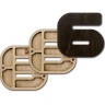 Органайзер для бисера "Алфавит" ВОЛШЕБНАЯ СТРАНА,  FLZB-177(6), 9,5х9см