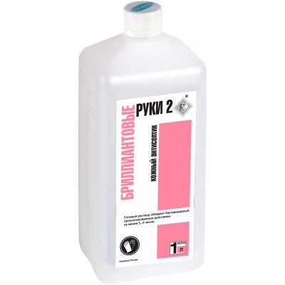 Антисептик для рук, мягкий "Бриллиантовые руки 2", 1 л 