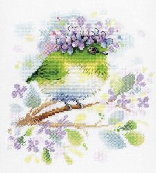 А-013 Набор для вышивания Aquarelle "На ветки сирени"