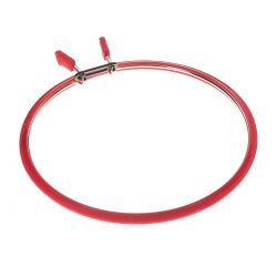 160-1 Пяльцы "Nurge Hobby" красные, 19,5 см