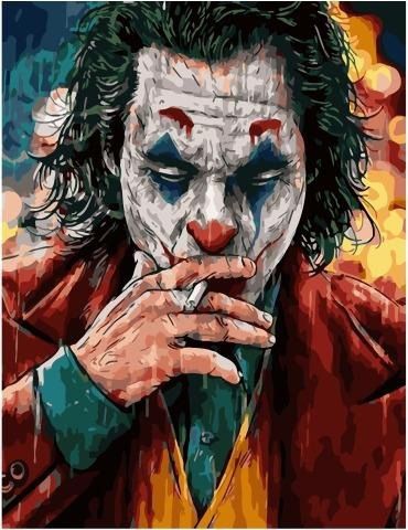 PK59042 Картина по номерам PAINTBOY "Мысли Джокера" Эксклюзив