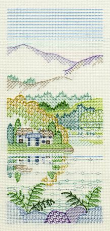Набор для вышивания в технике бэкстич DERWENTWATER DESIGNS "Вересковые холмы: Коттедж "Папоротник" СВ08 