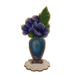WS-048 Набор для вышивания бисером WoodStitch "Цветочные ароматы. Крокус", 17х8